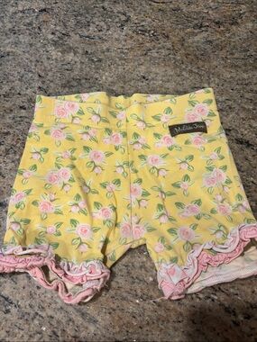 Matilda Jane Yellow Floral Ruffle Hem Shorts 18-24mo